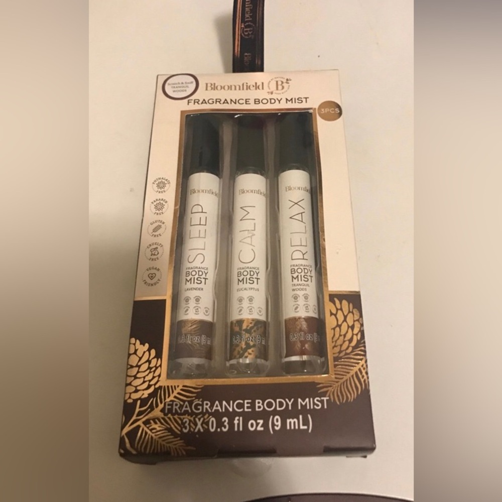 ⭐️ Bloomfield Fragrance Body Mist Trio - Sleep Calm Relax